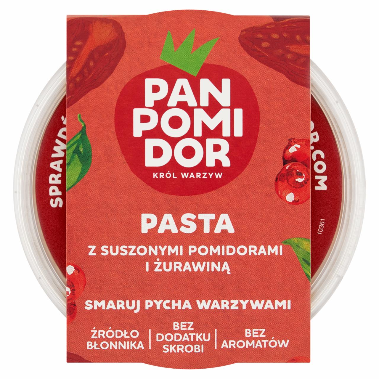 Zdjęcia - Pan Pomidor Pasta z suszonymi pomidorami i żurawiną 130 g