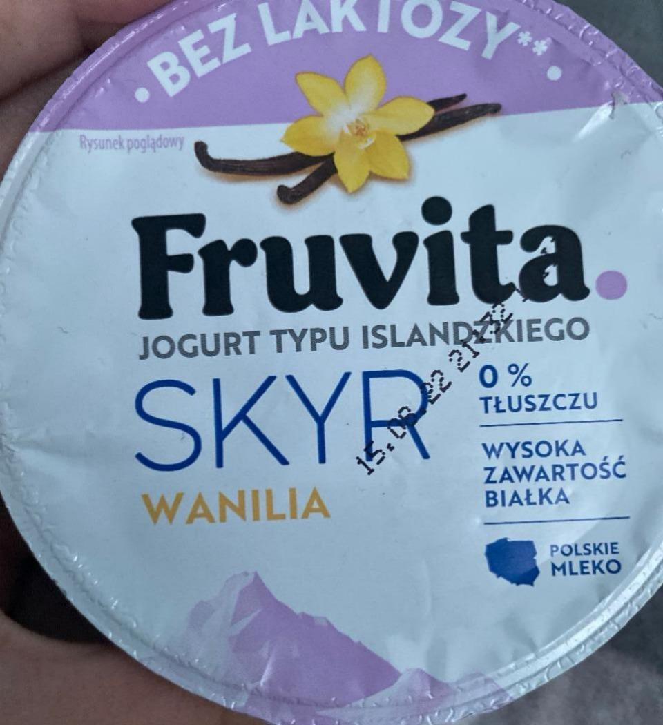 Zdjęcia - Skyr wanilia bez laktozy Fruvita