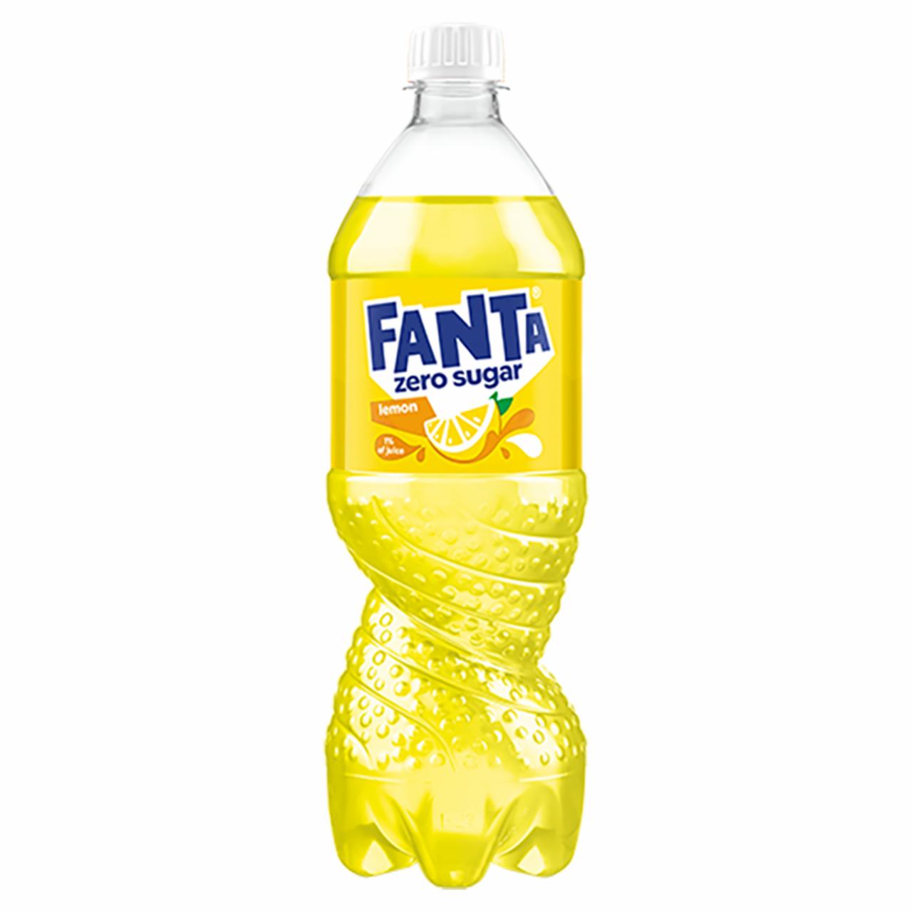 Zdjęcia - Fanta Zero Sugar Napój gazowany o smaku cytrynowym 850 ml