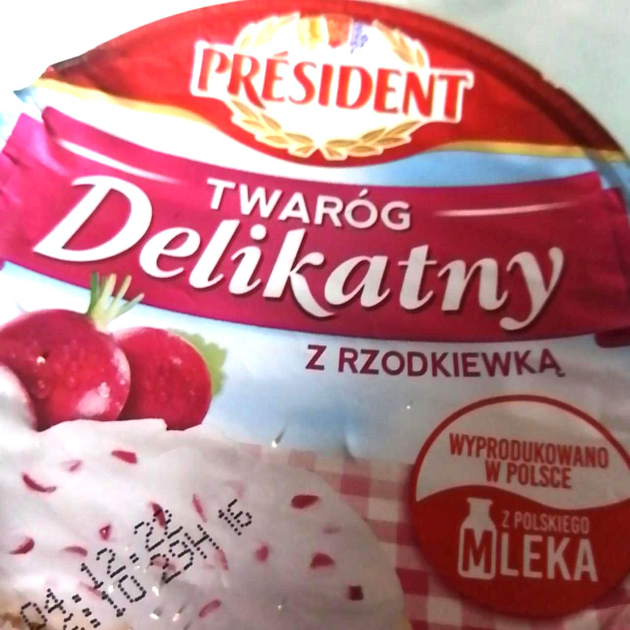 Zdjęcia - Twaróg delikatny z rzodkiewką Président