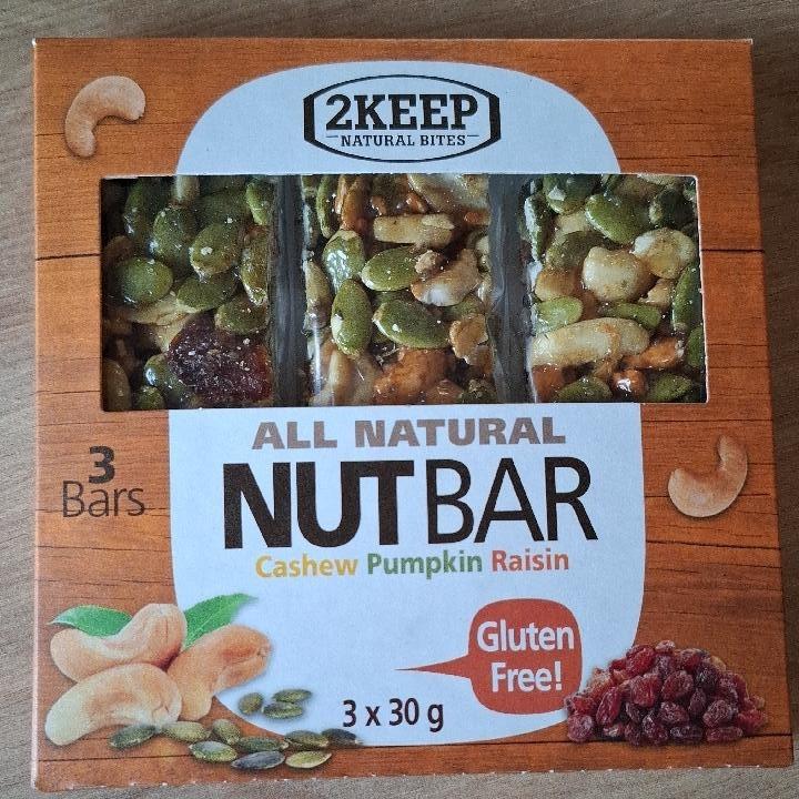 Zdjęcia - Nutbar cashew pumpkin raisin 2Keep natural bites