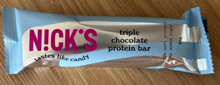 Zdjęcia - Triple chocolate protein bar N!ck's