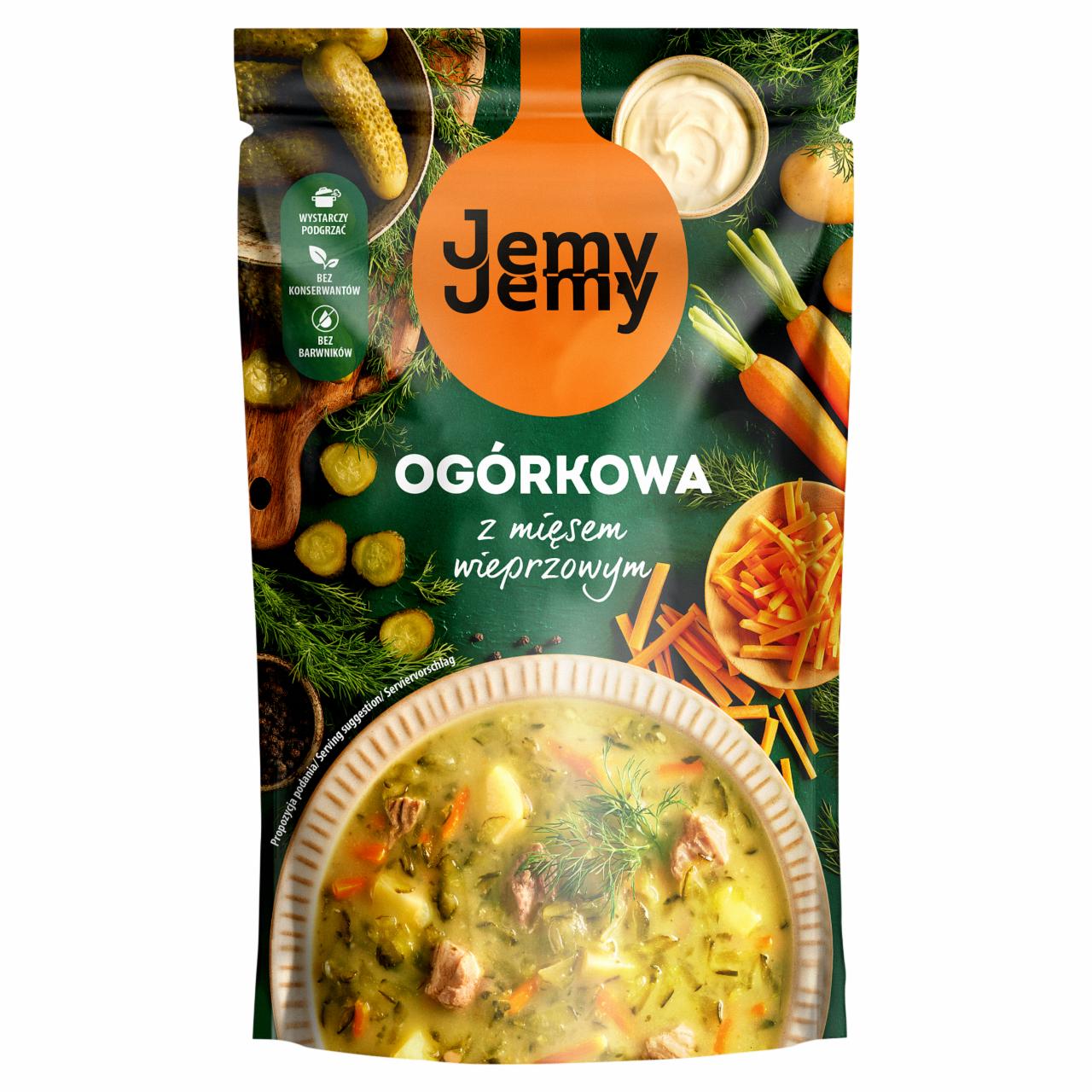 Zdjęcia - JemyJemy Ogórkowa z mięsem wieprzowym 450 g