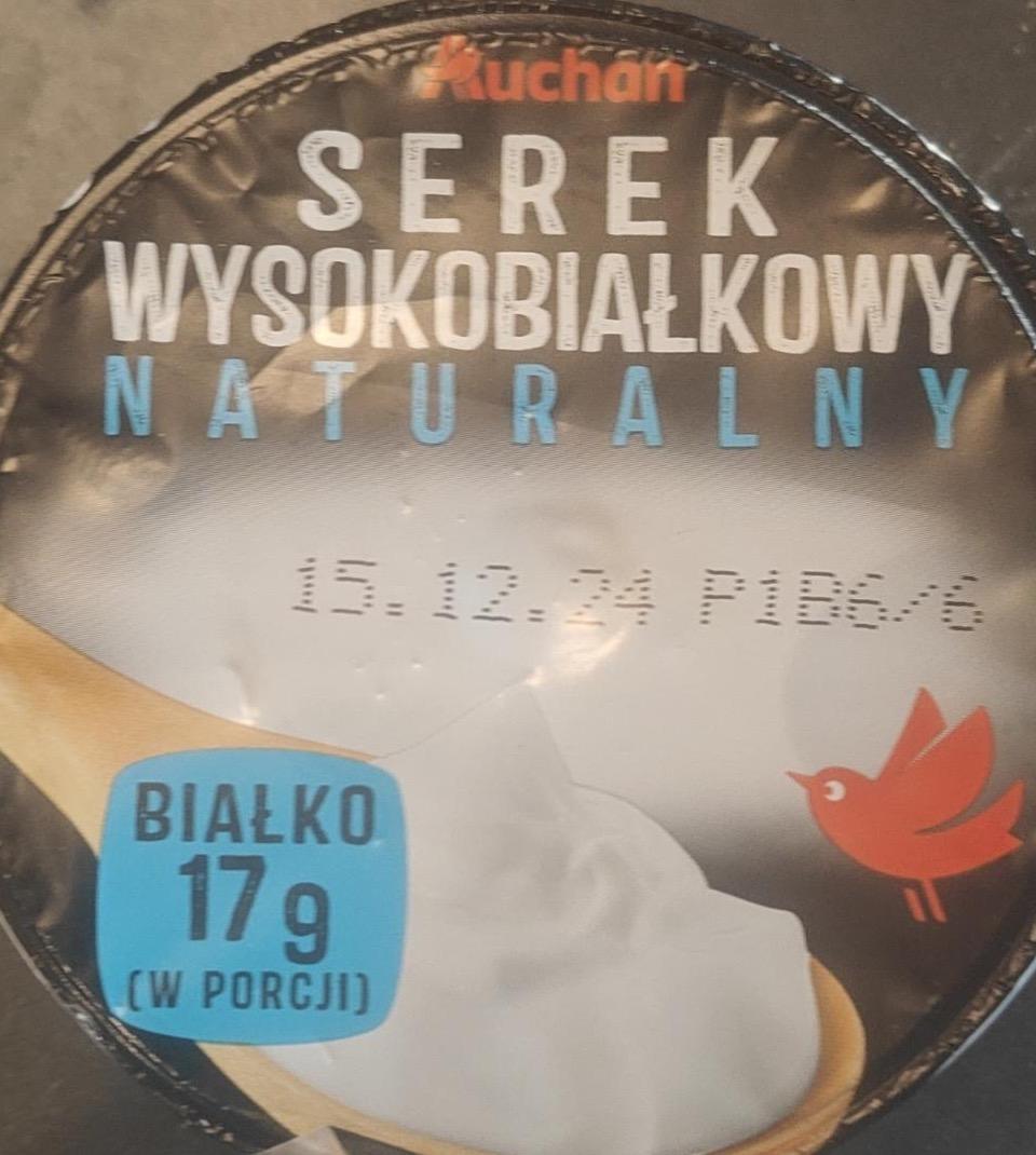 Zdjęcia - Serek wysokobiałkowy naturalny Auchan