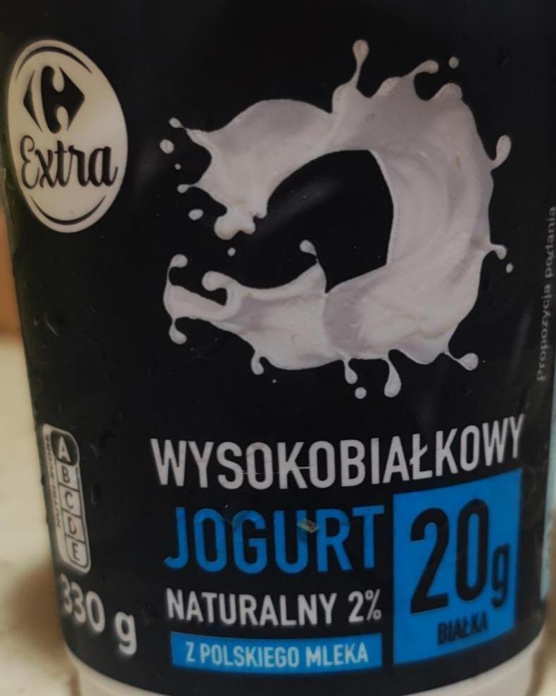 Zdjęcia - Wysokobiałkowy jogurt naturalny 2% Carrefour Extra