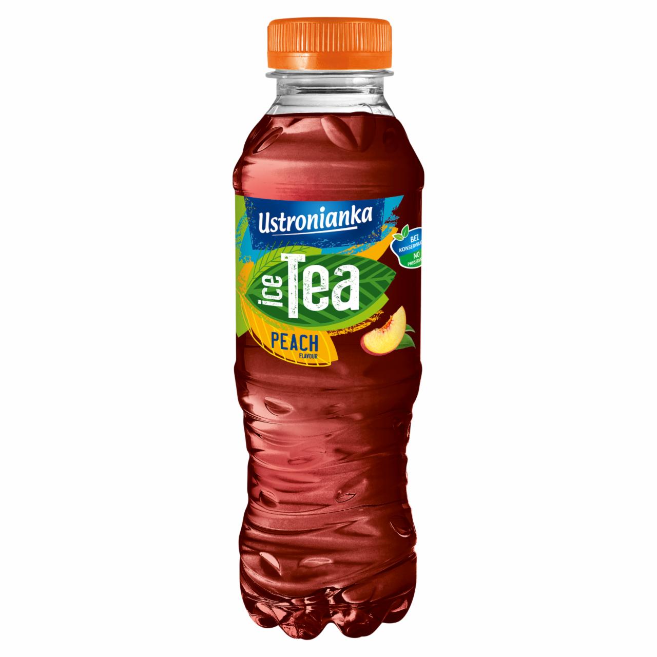 Zdjęcia - Ustronianka Ice Tea Napój niegazowany o smaku brzoskwiniowym 500 ml
