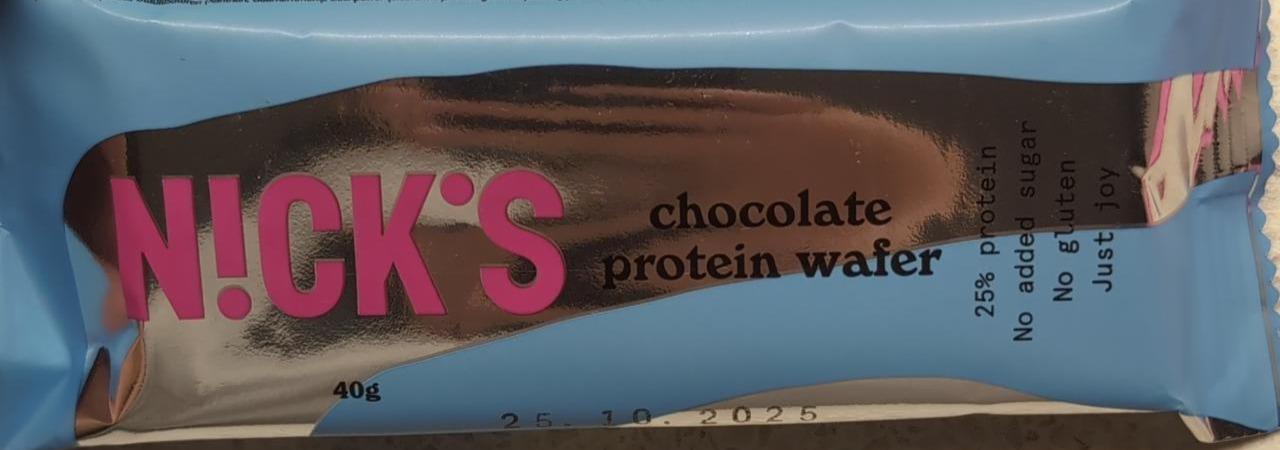 Zdjęcia - Chocolate protein wafer N!ck's