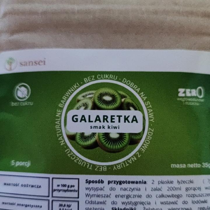 Zdjęcia - Galaretka smak kiwi bez cukru Sansei