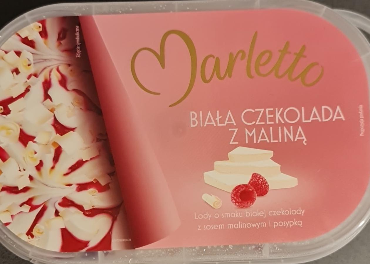 Zdjęcia - Biała czekolada z maliną Marletto