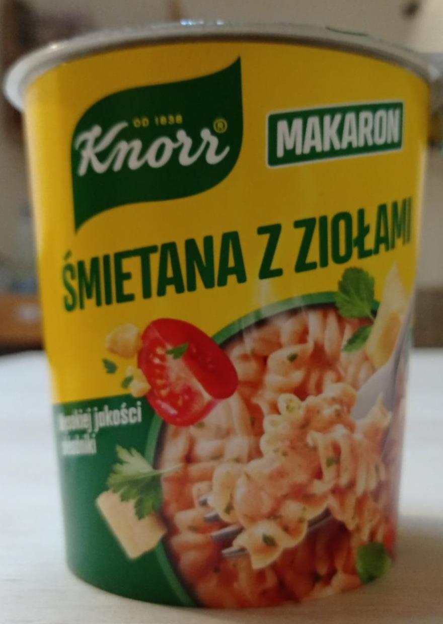 Zdjęcia - Knorr Makaron śmietana z ziołami 59 g