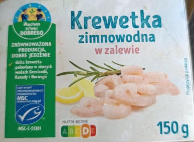 Zdjęcia - Krewetki zimnowodne w zalewie Auchan