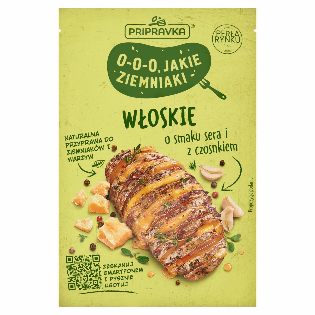 Zdjęcia - Pripravka Naturalna przyprawa do ziemniaków i warzyw o smaku sera i z czosnkiem 25 g