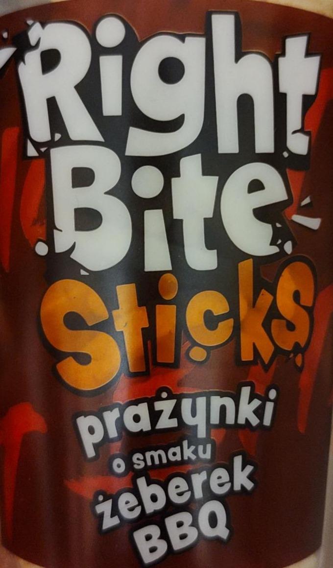 Zdjęcia - Sticks prażynki o smaku żeberek bbq Right Bite