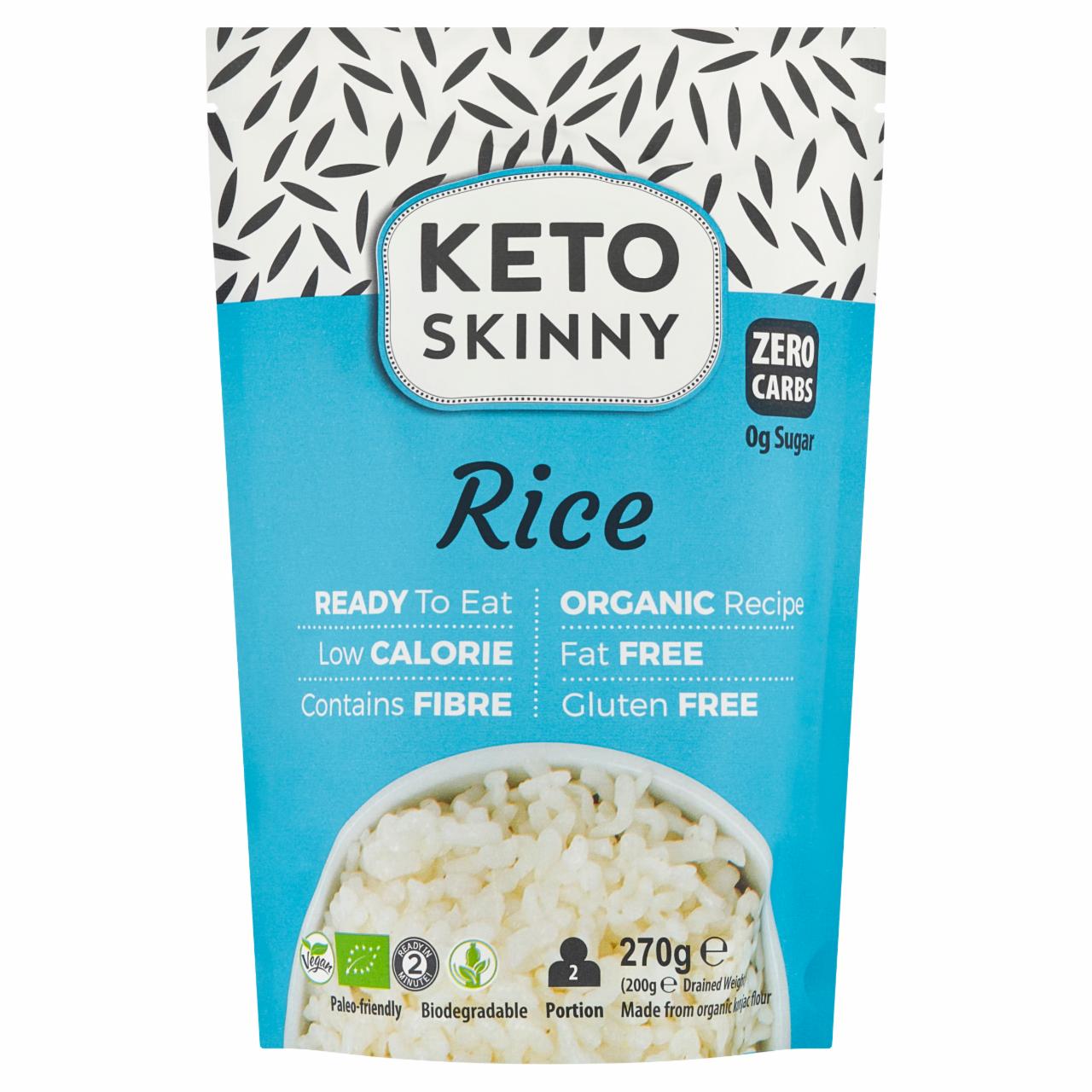 Zdjęcia - Keto Skinny Ekologiczny makaron keto konjac w ksztalcie ryżu 270 g