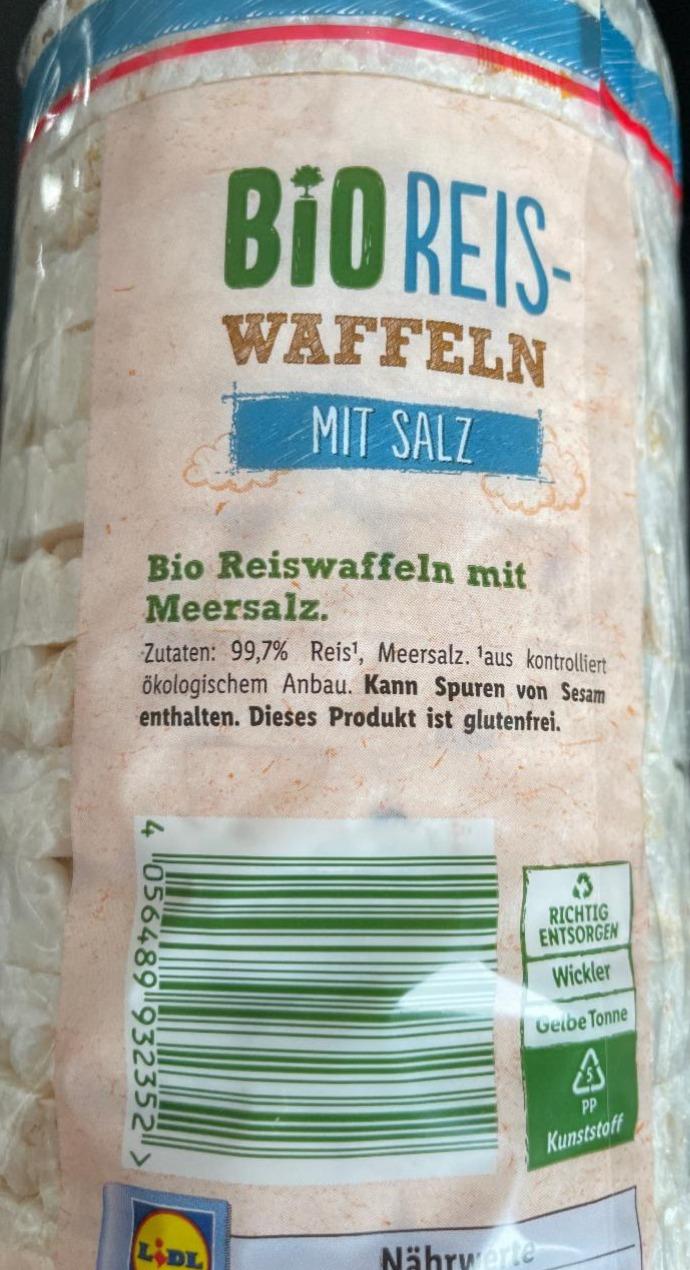 Zdjęcia - Wafle z solą BioReis Lidl