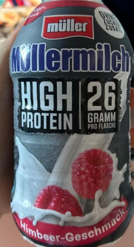 Zdjęcia - Müllermilch high protein himbeere Müller