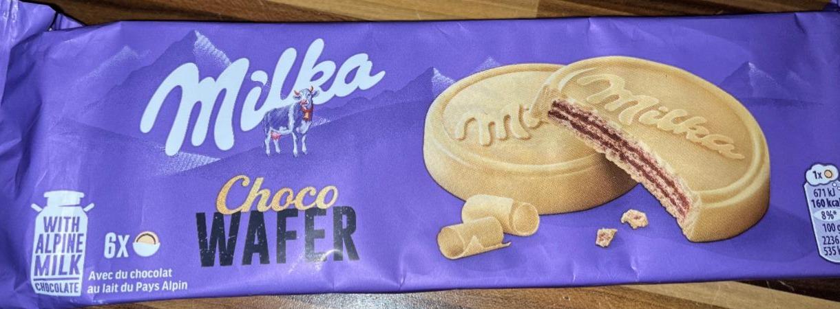 Zdjęcia - Milka Choco Wafer Wafelek z kremem kakaowym oblany czekoladą mleczną 30 g