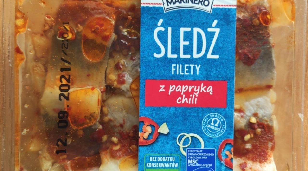 Zdjęcia - Śledź filety z papryka chili Marinero
