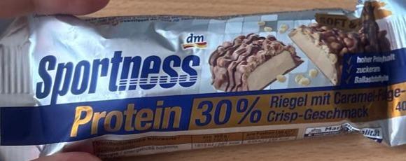 Zdjęcia - Protein 30% riegel mit caramel-fudge-crisp-geschmack Sportness