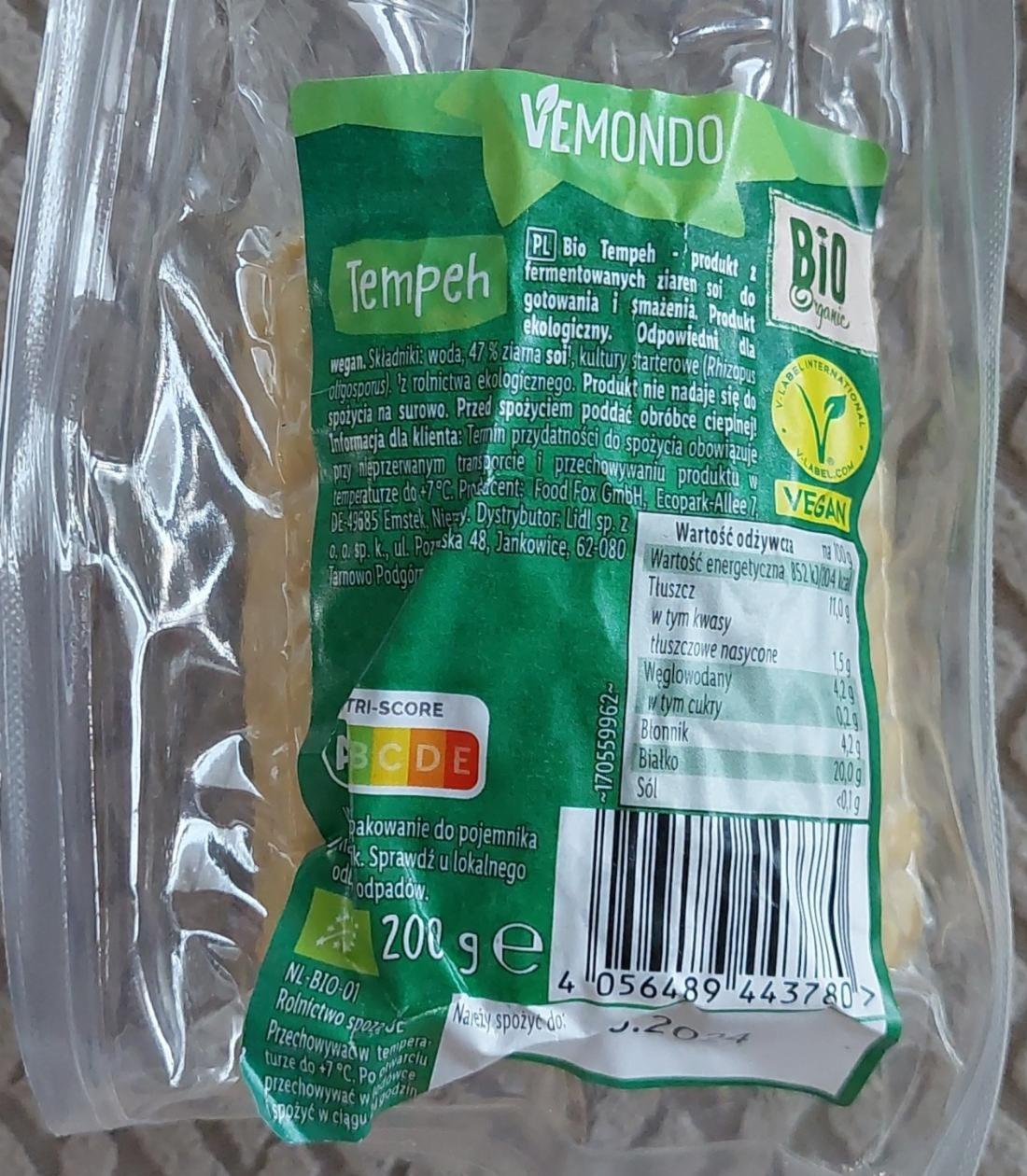 Zdjęcia - Bio tempeh Vemondo