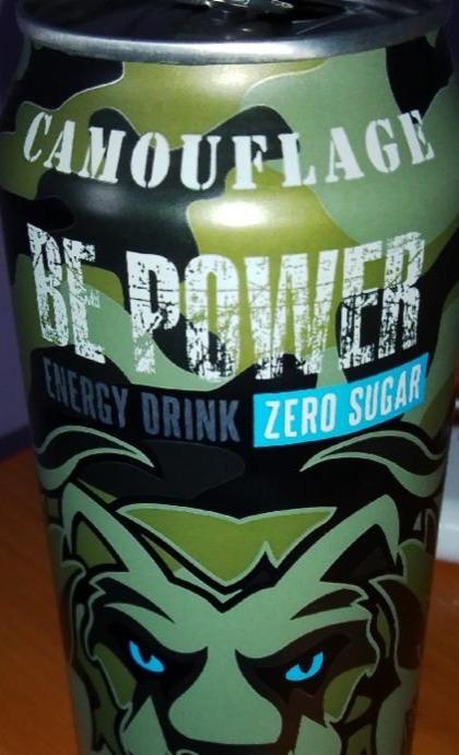 Zdjęcia - Energy drink zero sugar camouflage Be power