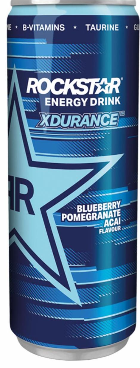 Zdjęcia - Rockstar Gazowany napój energetyzujący o smaku owoców jagodowych i granatu 250 ml