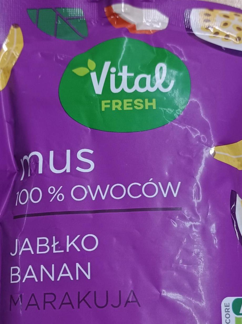 Zdjęcia - Mus 100% owoców jabłko banan marakuja Vital Fresh