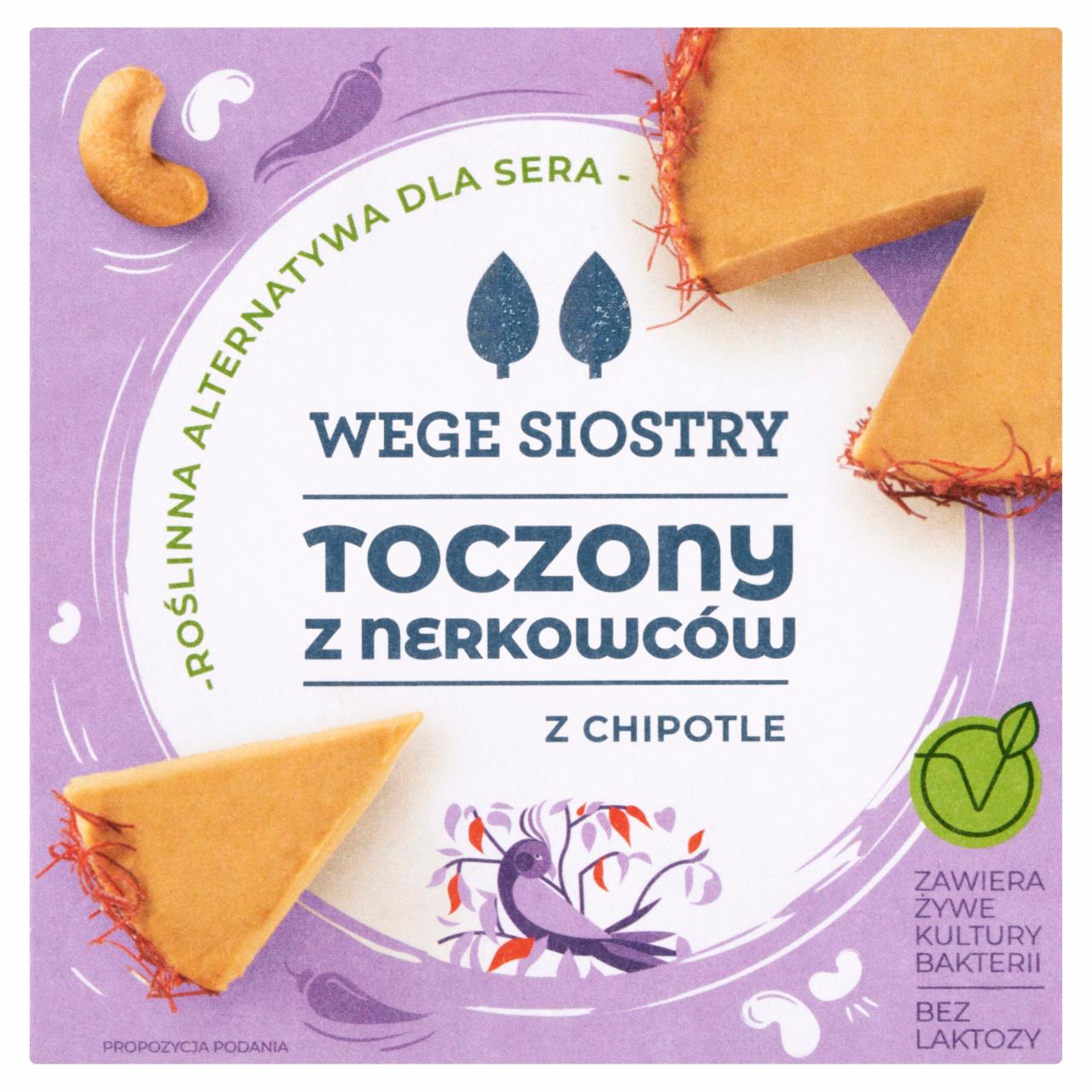 Zdjęcia - Wege Siostry Roślinna alternatywa dla sera toczony z nerkowców z chipotle 140 g