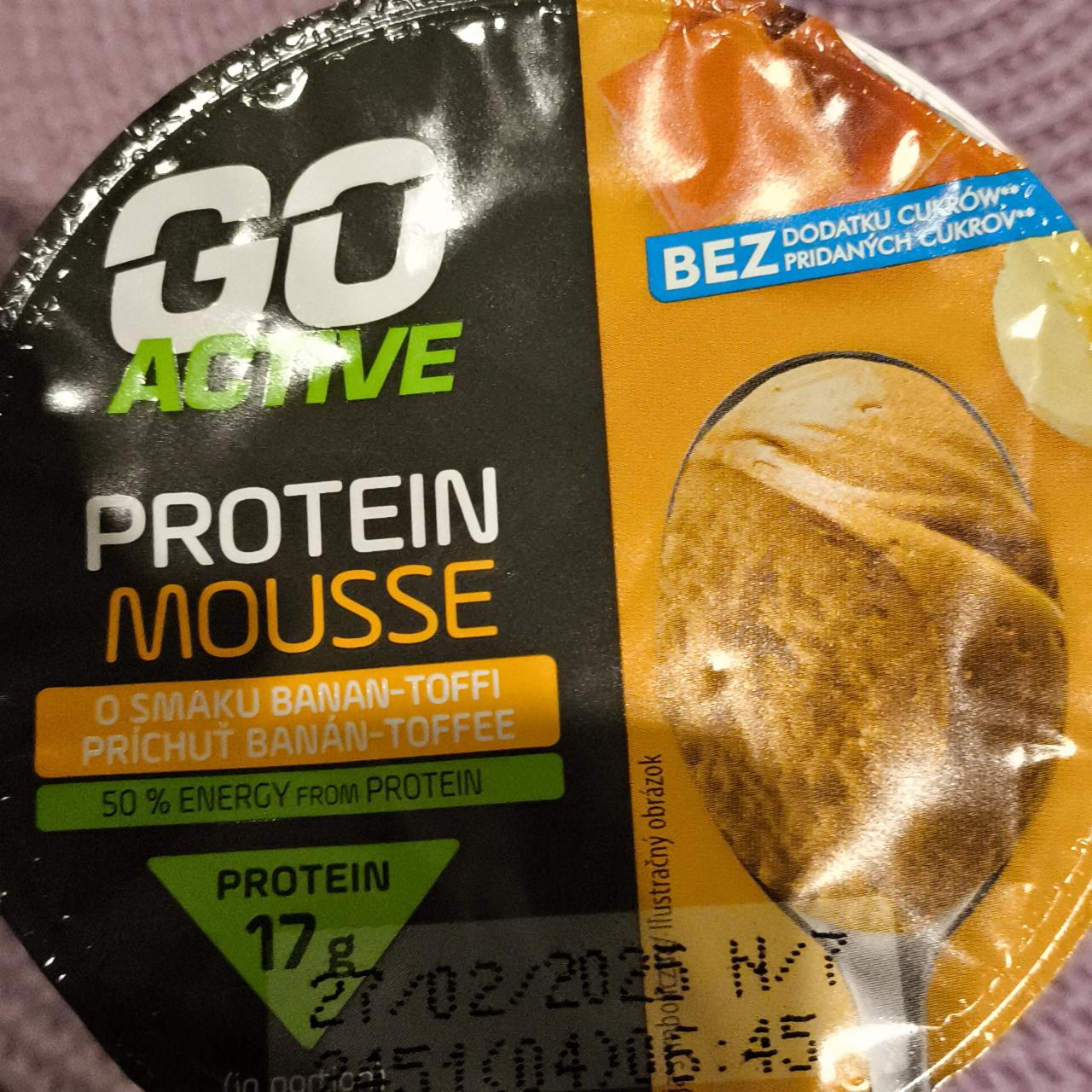 Zdjęcia - High protein mousse banana toffee Milbona