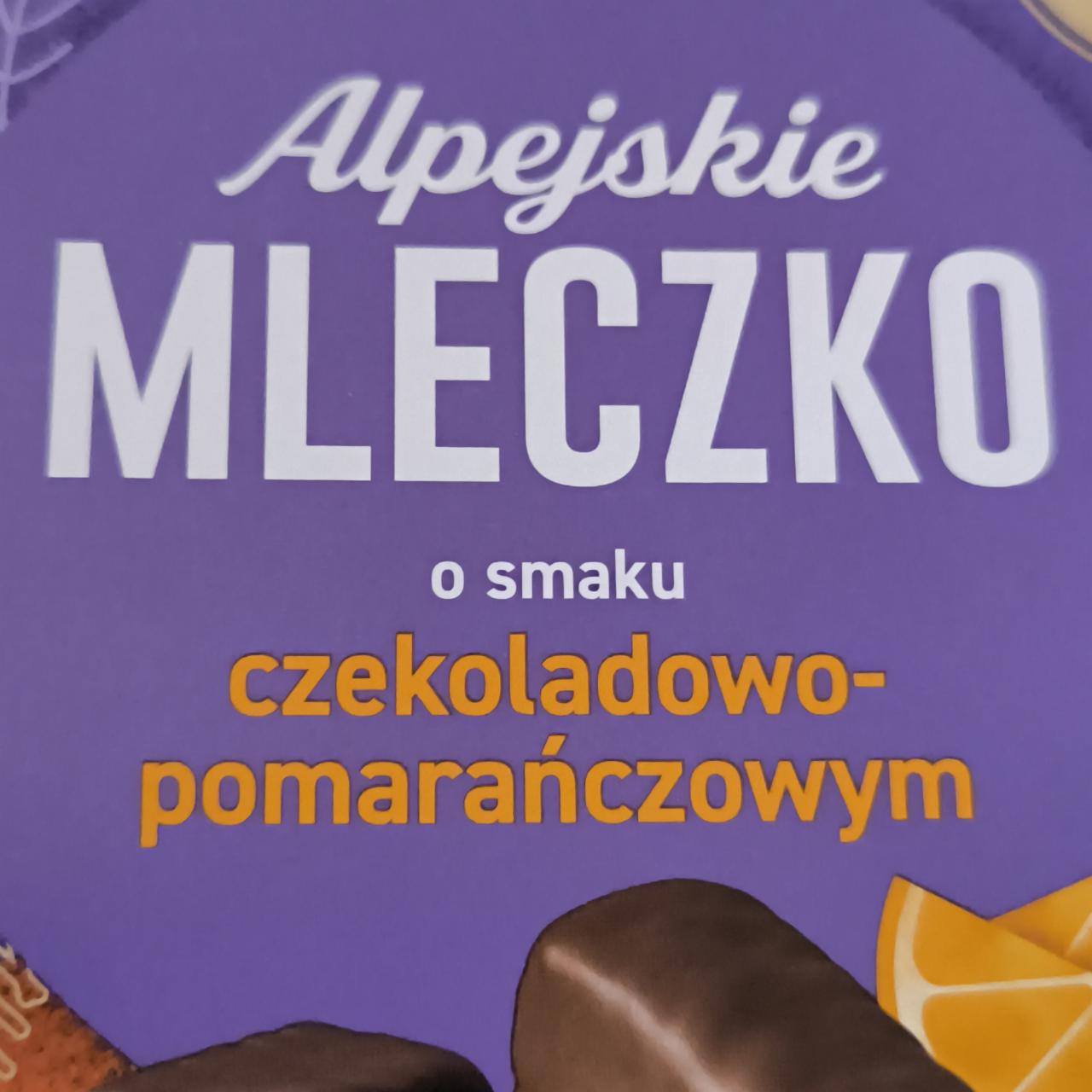 Zdjęcia - Alpejskie mleczko o smaku czekoladowo-pomarańczowym Milka