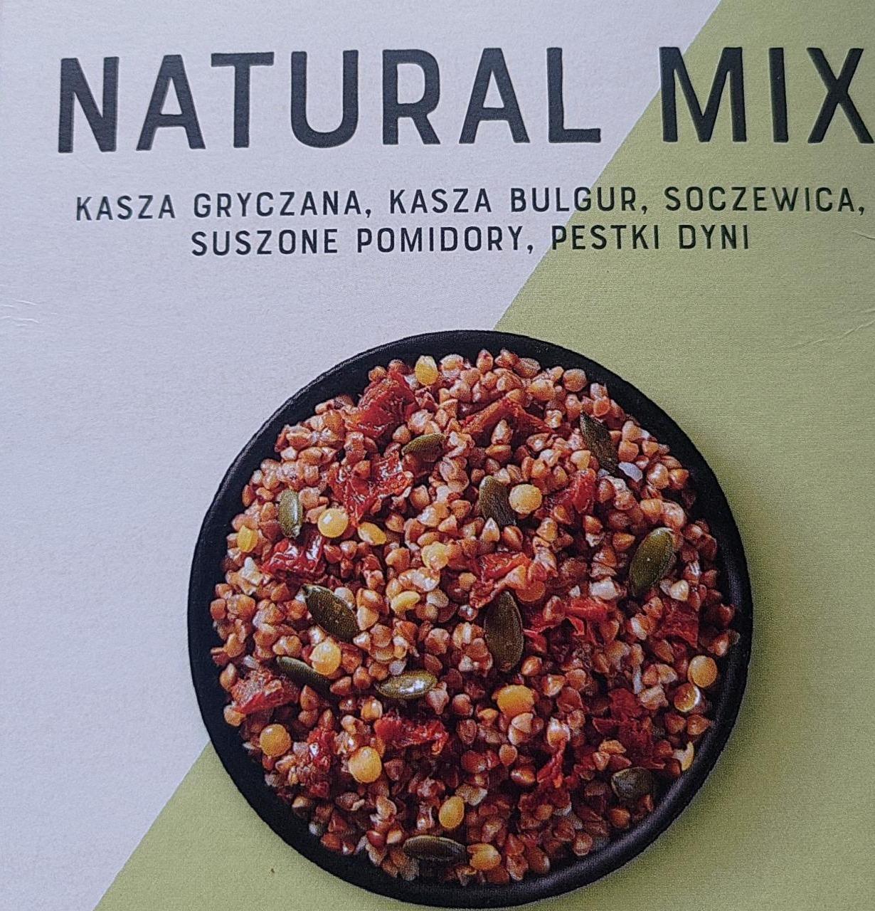 Zdjęcia - Natural mix kasza gryczana prażona kasza bulgur soczewica czerwona suszone pomidory pestki dyni Plony Natury