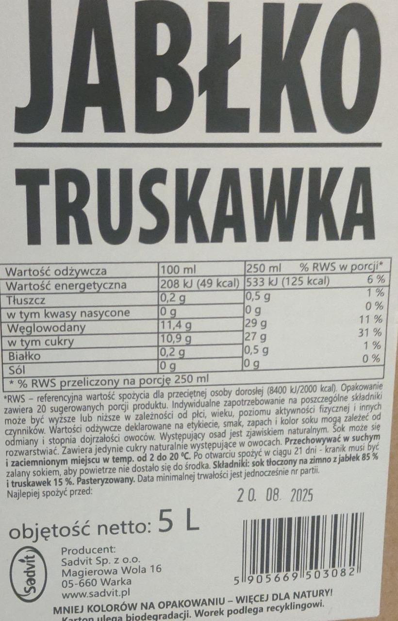 Zdjęcia - Jabłko truskawka Sadvit