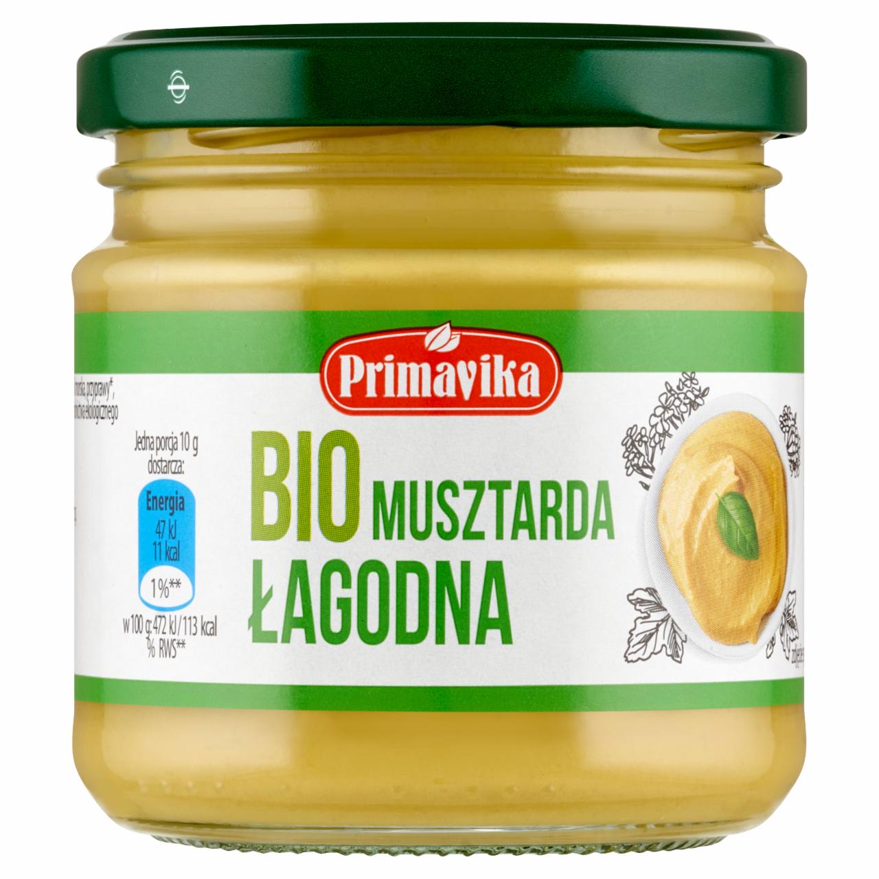 Zdjęcia - Primavika Bio musztarda łagodna 170 g
