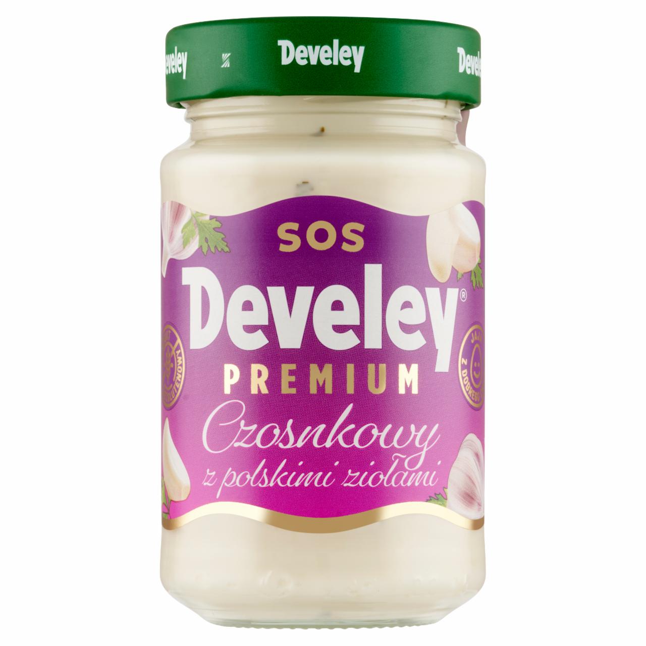 Zdjęcia - Develey Premium Sos czosnkowy z polskimi ziołami 210 ml