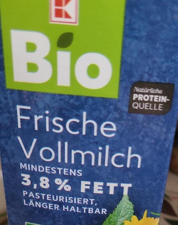 Zdjęcia - Frische vollmilch 3,8% fett K-Bio