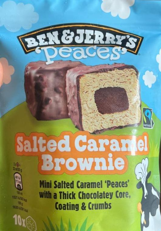 Zdjęcia - Peaces salted caramel brownies Ben & Jerry's
