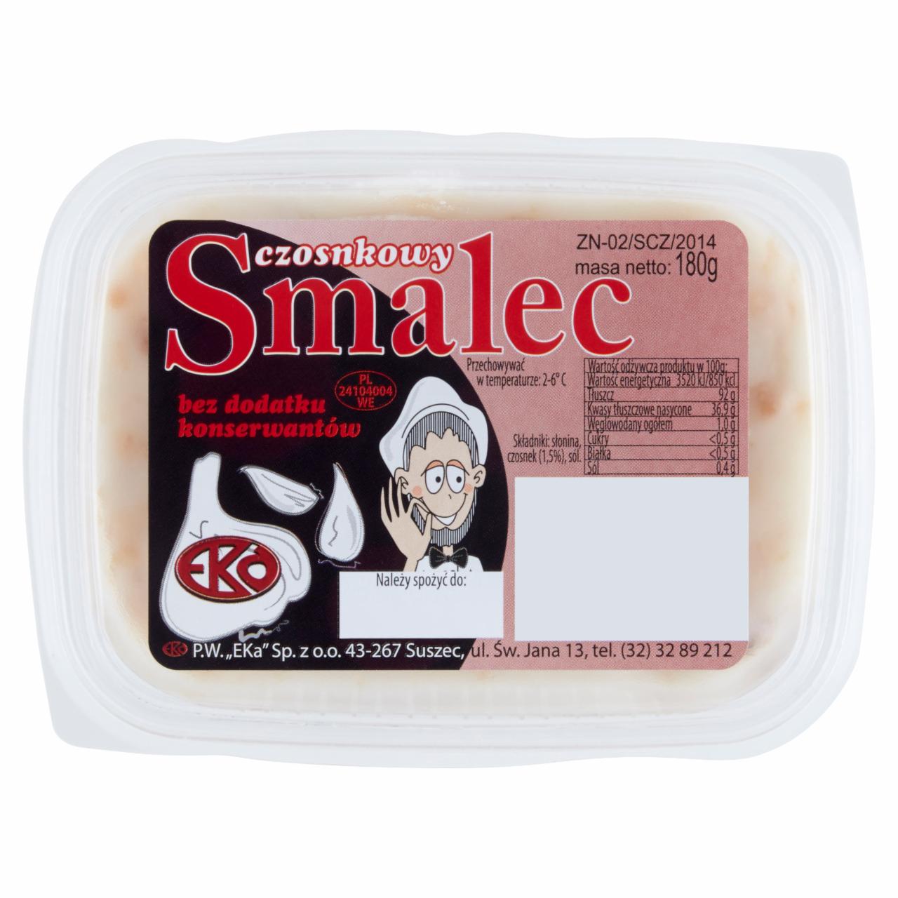 Zdjęcia - EKa Smalec czosnkowy 180 g