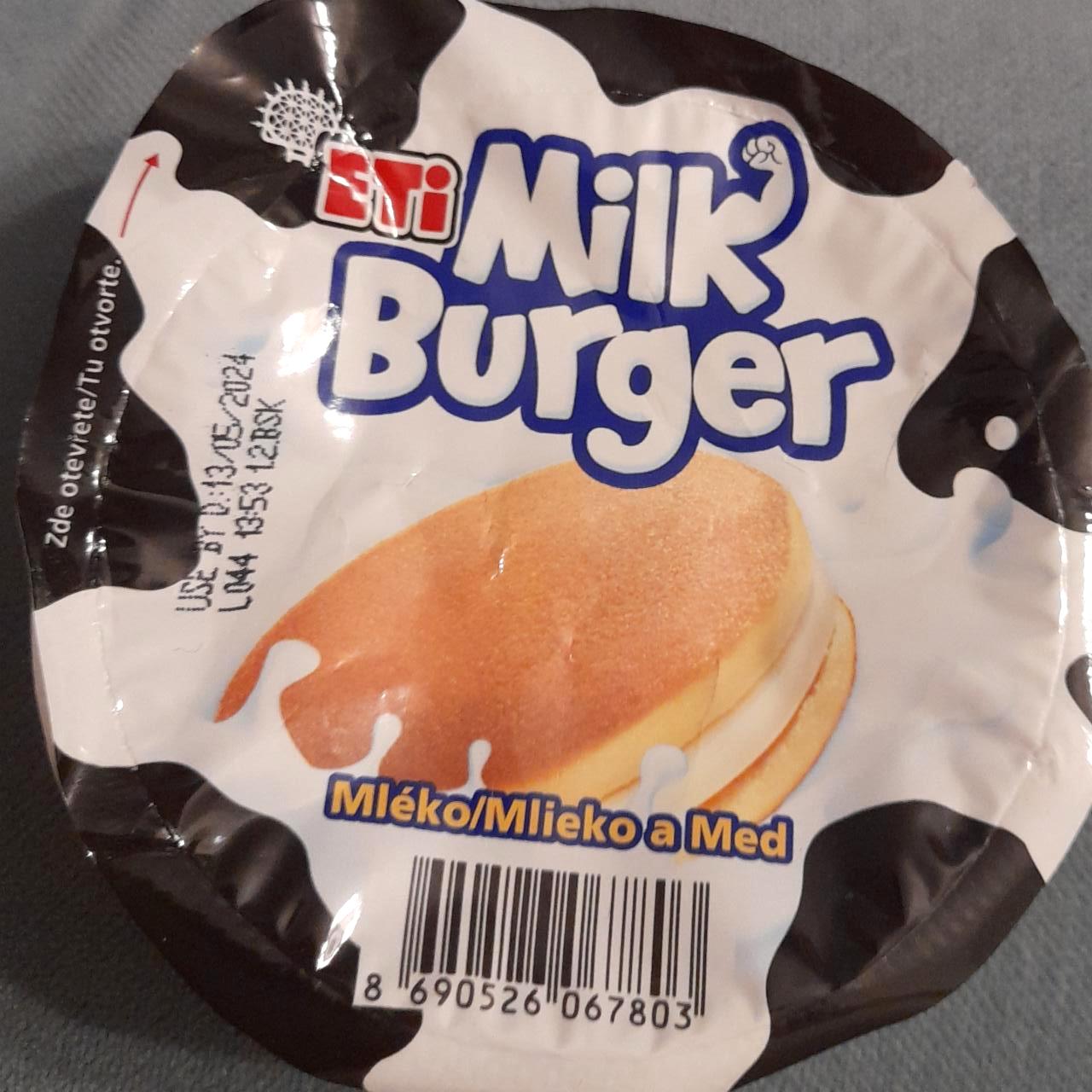 Zdjęcia - Milk Burger Twist Ciastko w łaty kakaowe z miodem wypełnione kremem mlecznym i kakaowym 48 g