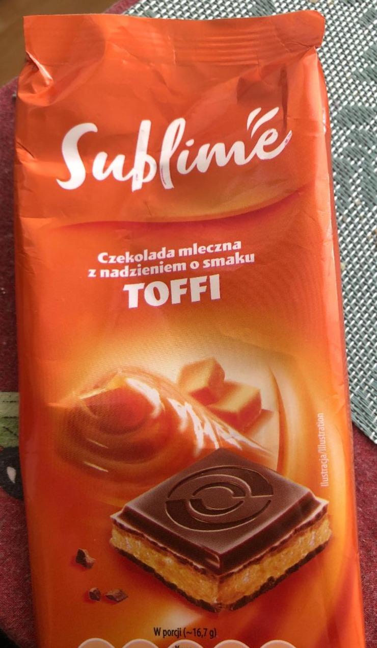 Zdjęcia - Czekolada mleczna z nadzieniem o smaku toffi Sublime