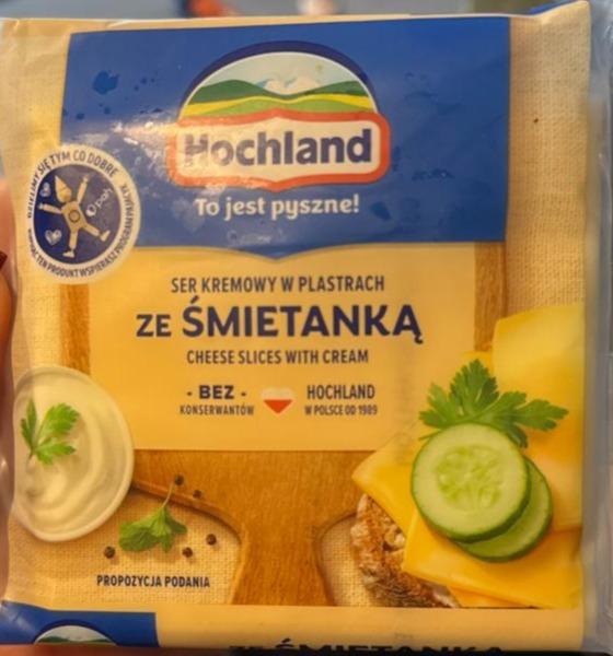 Zdjęcia - Hochland Ser kremowy śmietankowy w plastrach 130 g