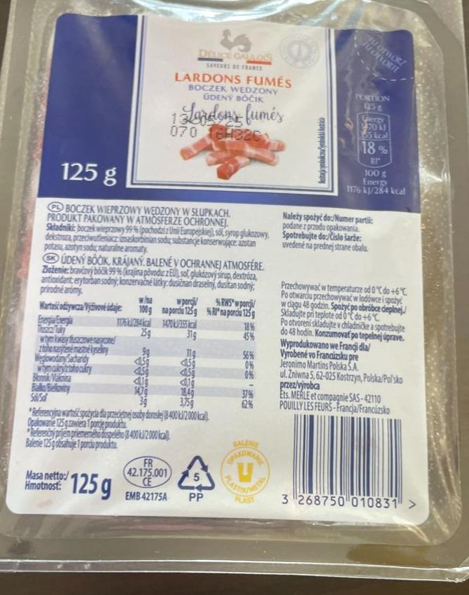 Zdjęcia - Lardons fumés Délice Gaulois