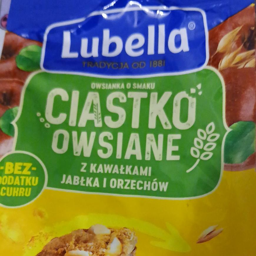 Zdjęcia - Ciastko owsiane z kawałkami jabłka i orzechów Lubella