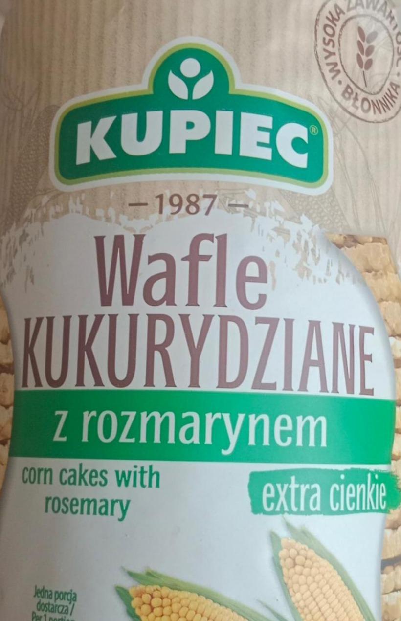 Zdjęcia - Kupiec Wafle kukurydziane z rozmarynem 105 g