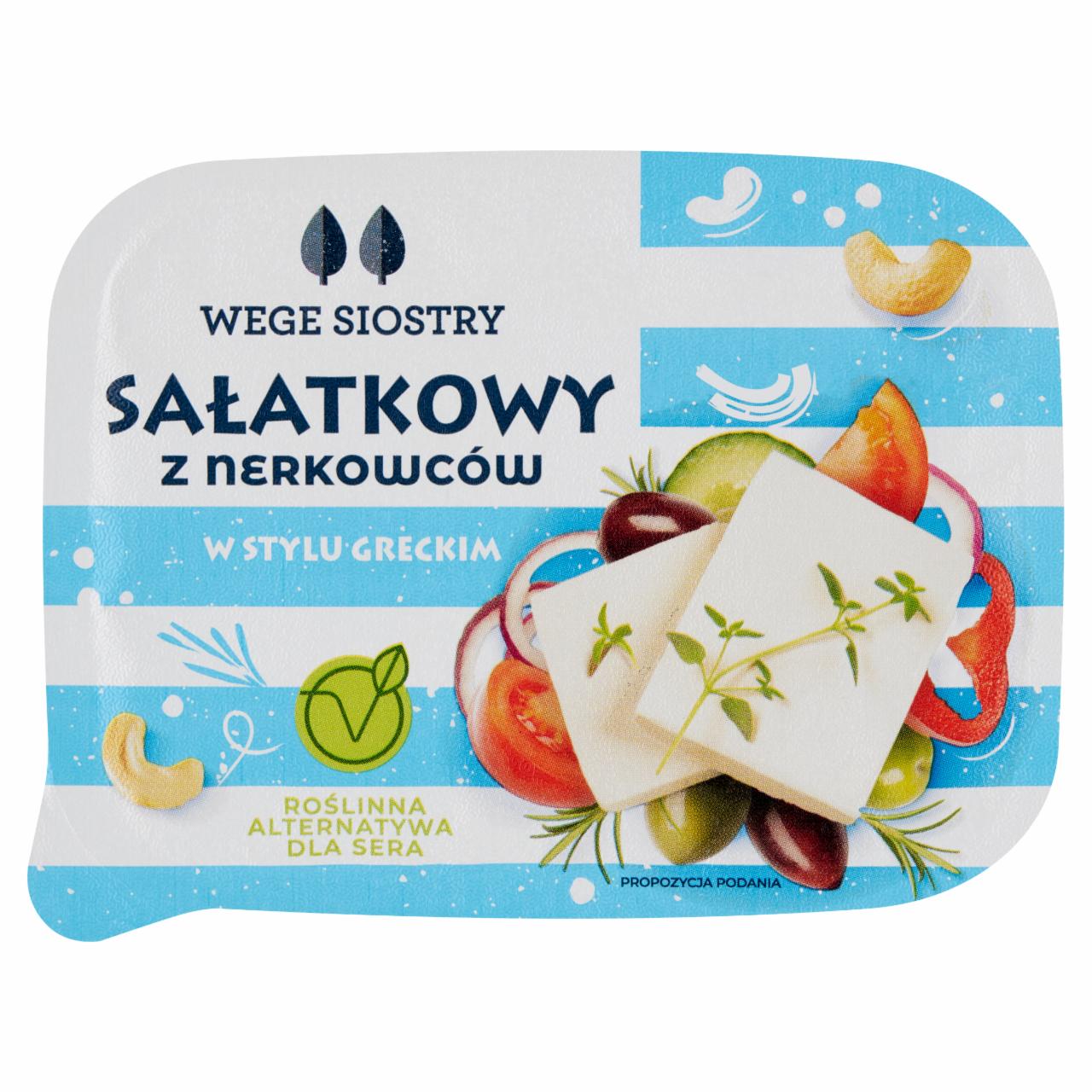 Zdjęcia - Wege Siostry Roślinna alternatywa dla sera sałatkowy z nerkowców w stylu greckim 150 g