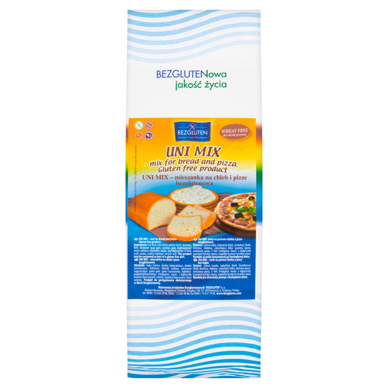Zdjęcia - Bezgluten Uni Mix Mieszanka na chleb i pizze bezglutenowa 500 g