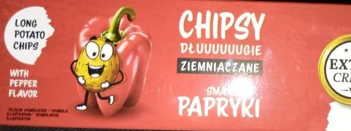 Zdjęcia - Chipsy długie ziemniaczane smak papryki Munchi