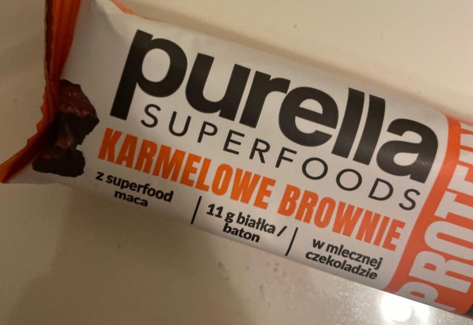 Zdjęcia - Protein karmelowe brownie Purella Superfoods