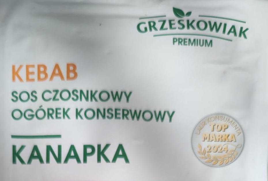Zdjęcia - Kebab sos czosnkowy ogórek konserwowy kanapka Grześkowiak Premium