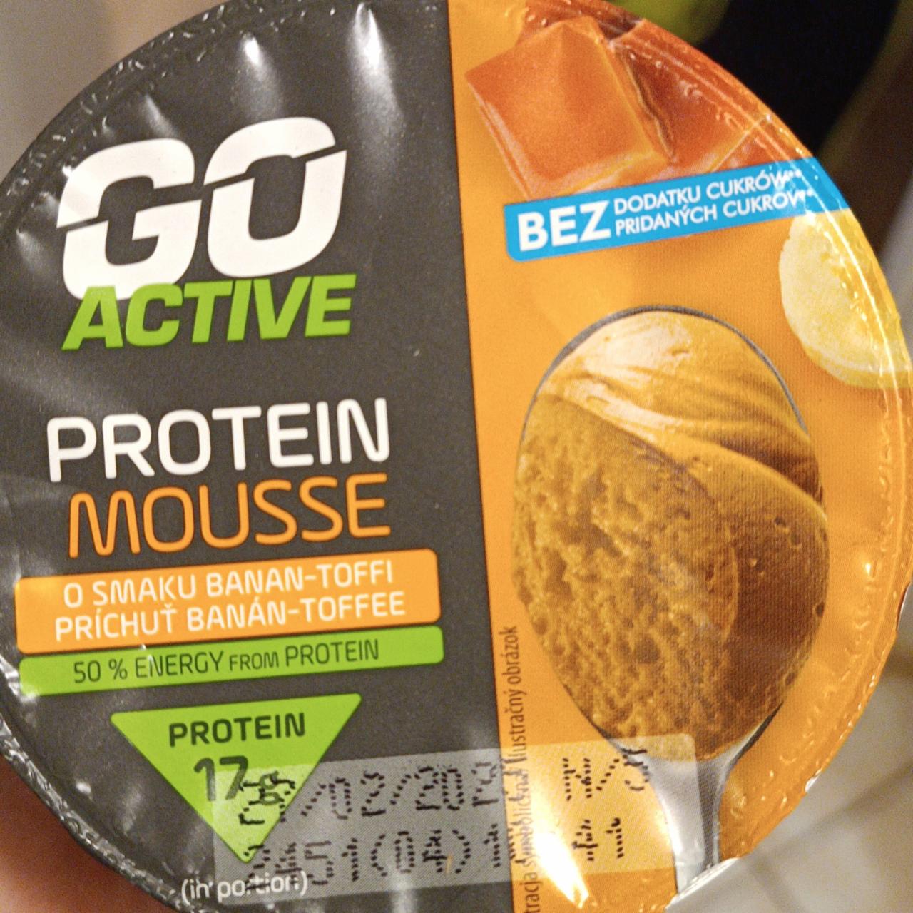 Zdjęcia - Protein mousse o smaku banan toffi Go Active