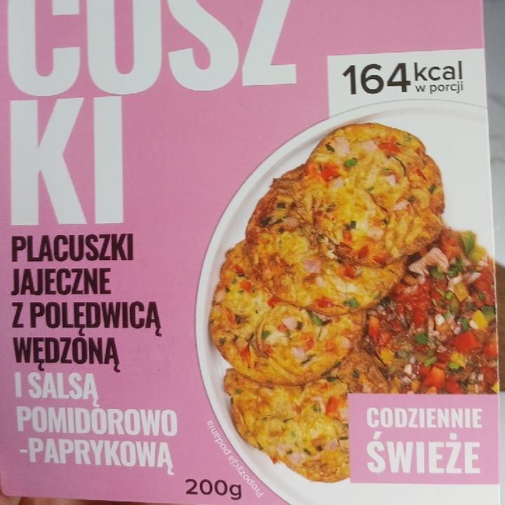 Zdjęcia - Placuszki jajeczne z polędwicą wędzoną i salsą pomidorowo paprykową Body chief